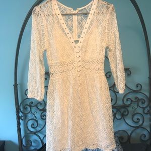 White lace dress